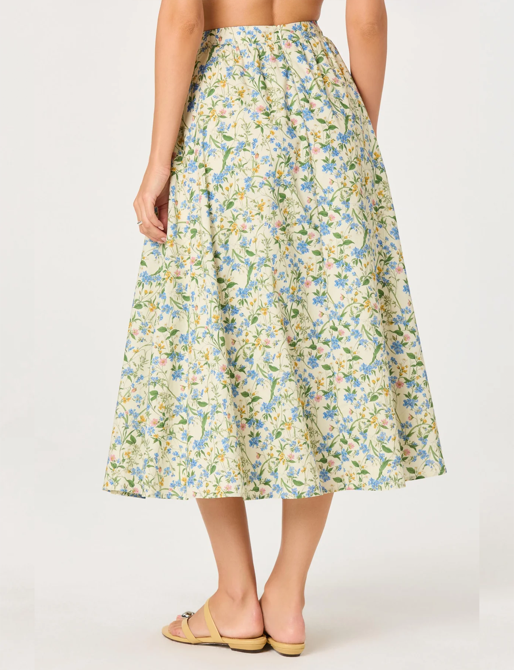 Wylda Skirt, Blue/Green/Multi Floral