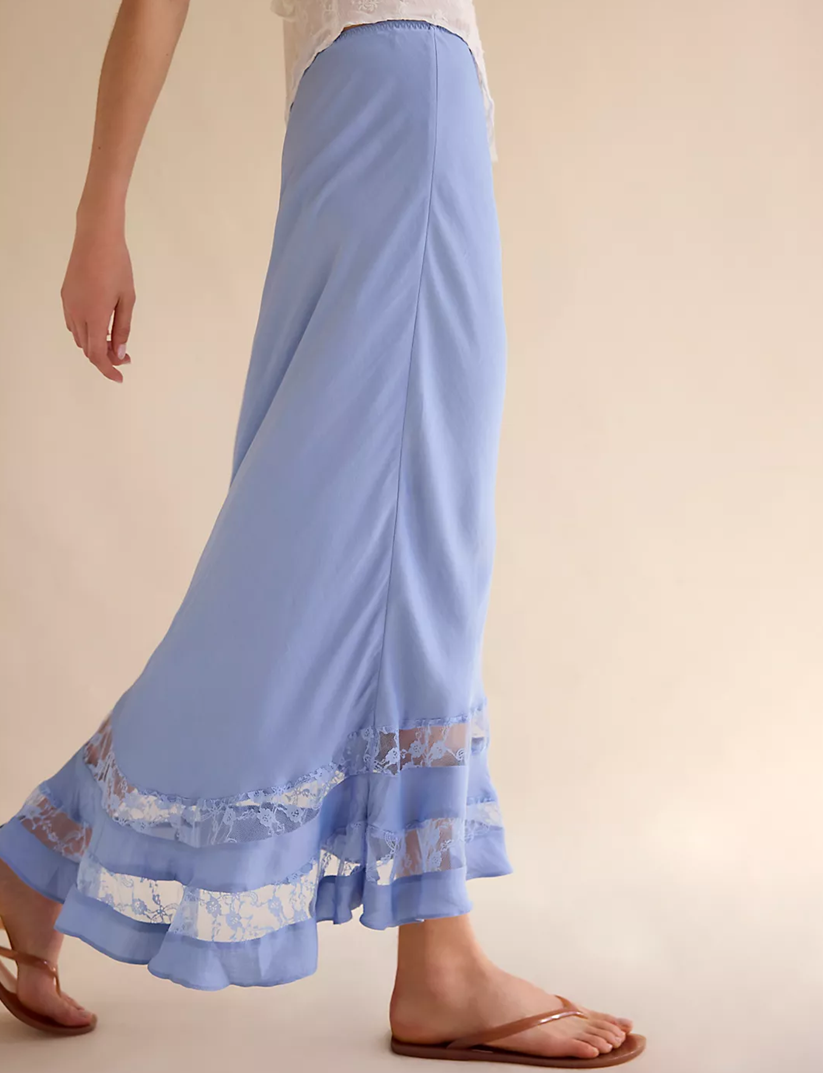 Long Lost Lover Half Slip, Cashmere Blue