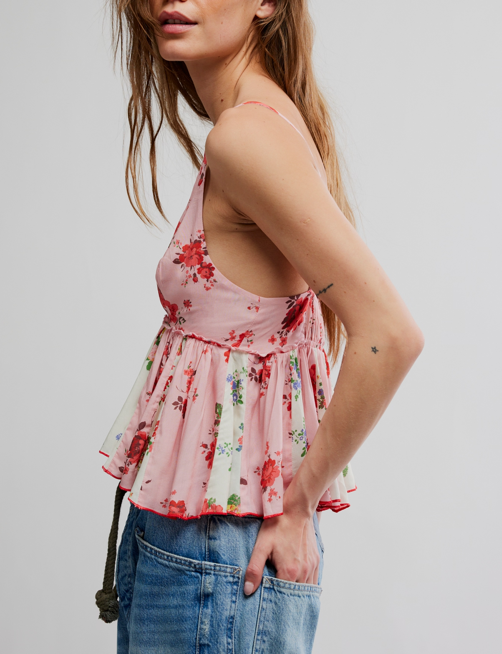 Free People Tillie Top, Pink/Combo
