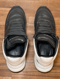 Alexander McQueen Oversized Runner Sneakers, Black/White