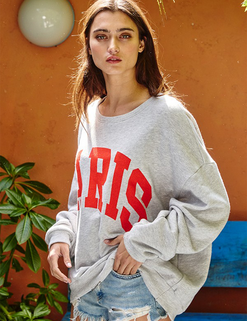 Oversized Paris Terry, Heather Grey