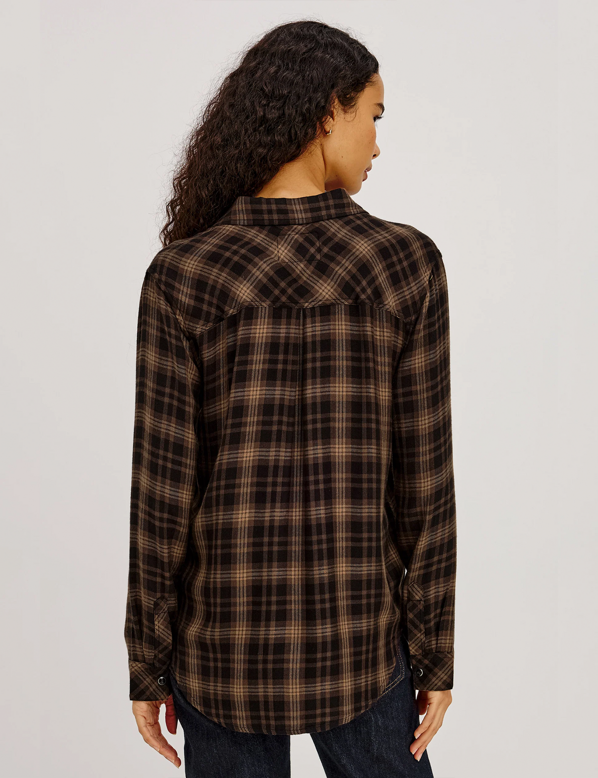 Hunter Plaid Flannel, Almond Black