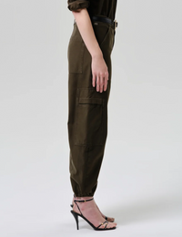 Ciela Bubble Hem Utility Pant, Moss
