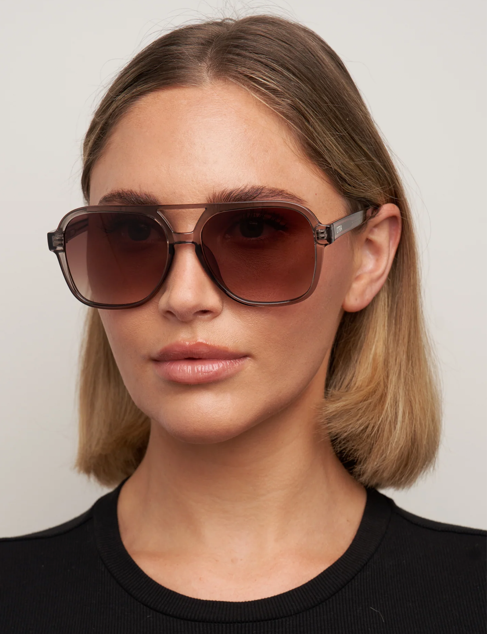 Kori Sunglasses, Olive/Brown Fade