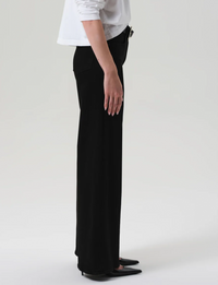 Lyra Long Wide Leg, Plush Black
