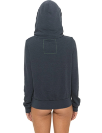 5 Stripe Zip Hoodie, Charcoal Multi