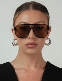 Stevie Sunglasses, Black/Olive