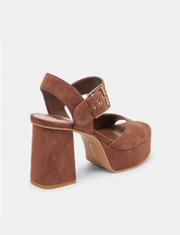 Bobby Platform Heel, Cocoa Suede