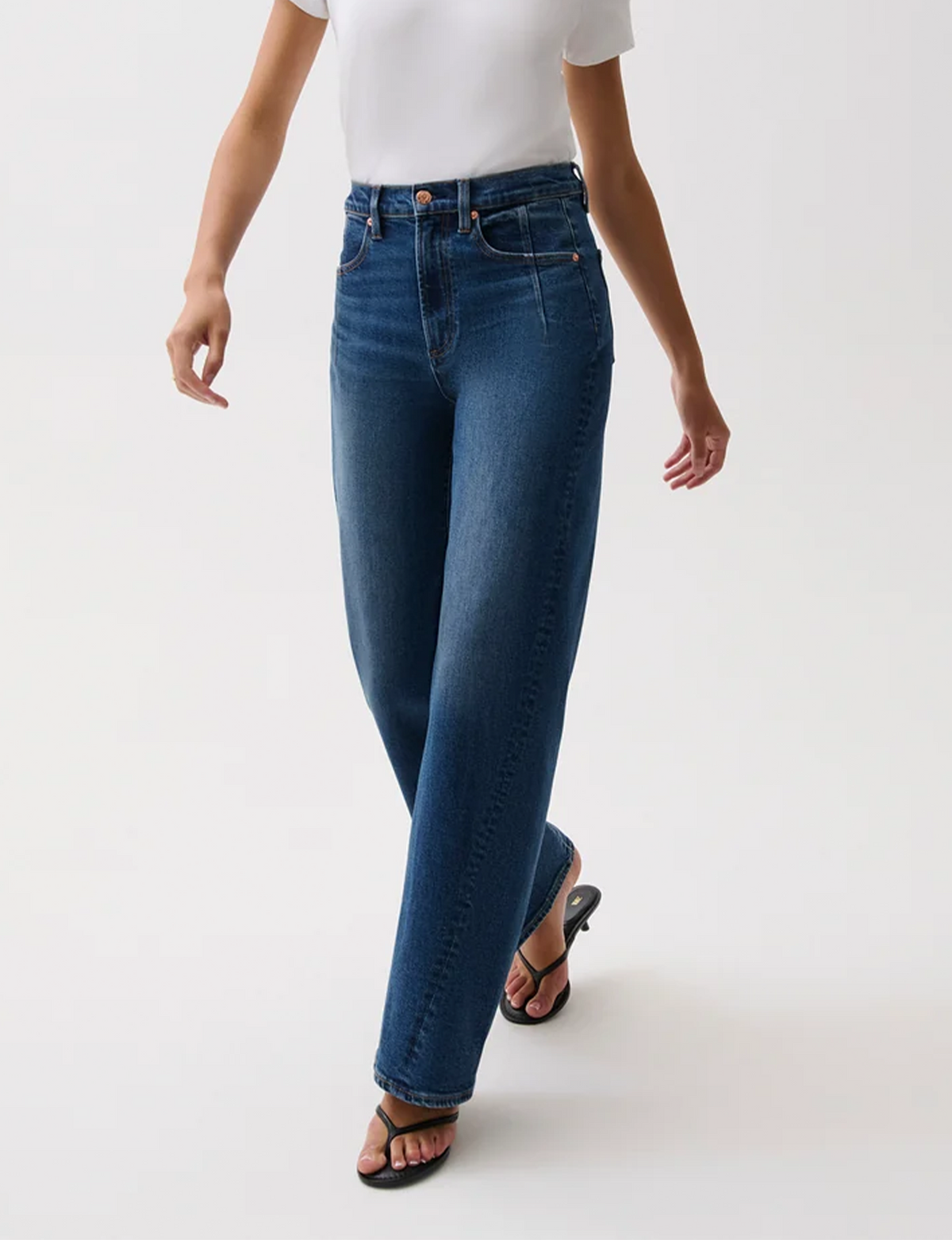 Kyra High Rise Bowed Wide Leg, Inkwell