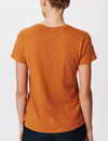 Slub Jersey Schoolboy S/S Crew Tee, Cornelian Stone