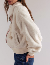 Alpine Sherpa Cardi, White Swan