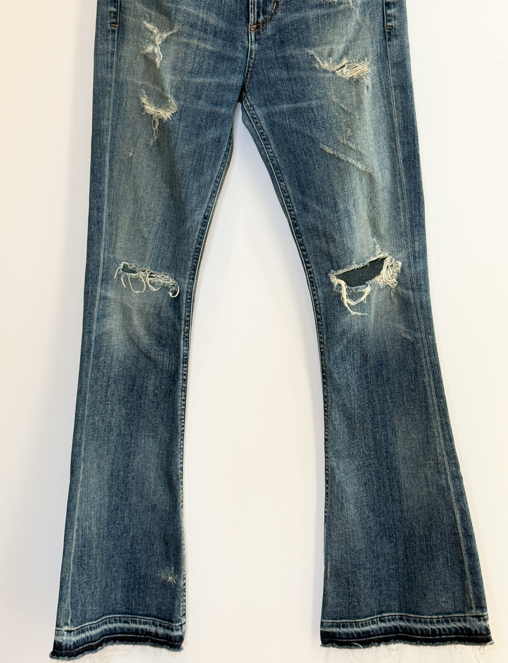 Citizens Of Humanity Drew Flip Flop Flare Jeans, Distressed Blue