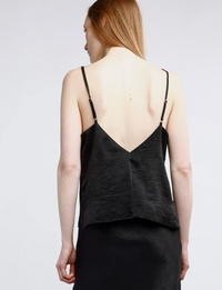 Molly Camisole, Black Cupro