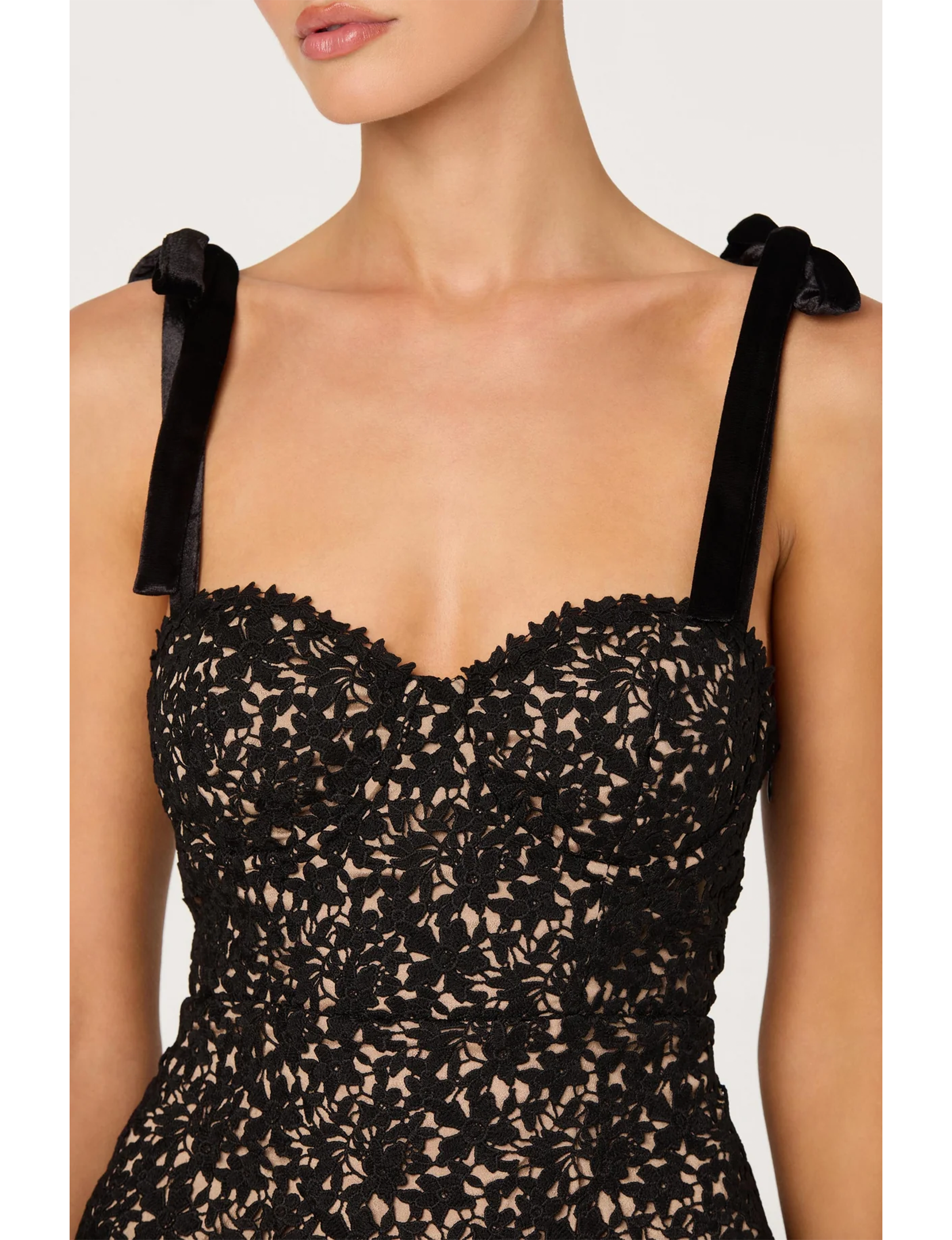 Donne Top, Black/Nude