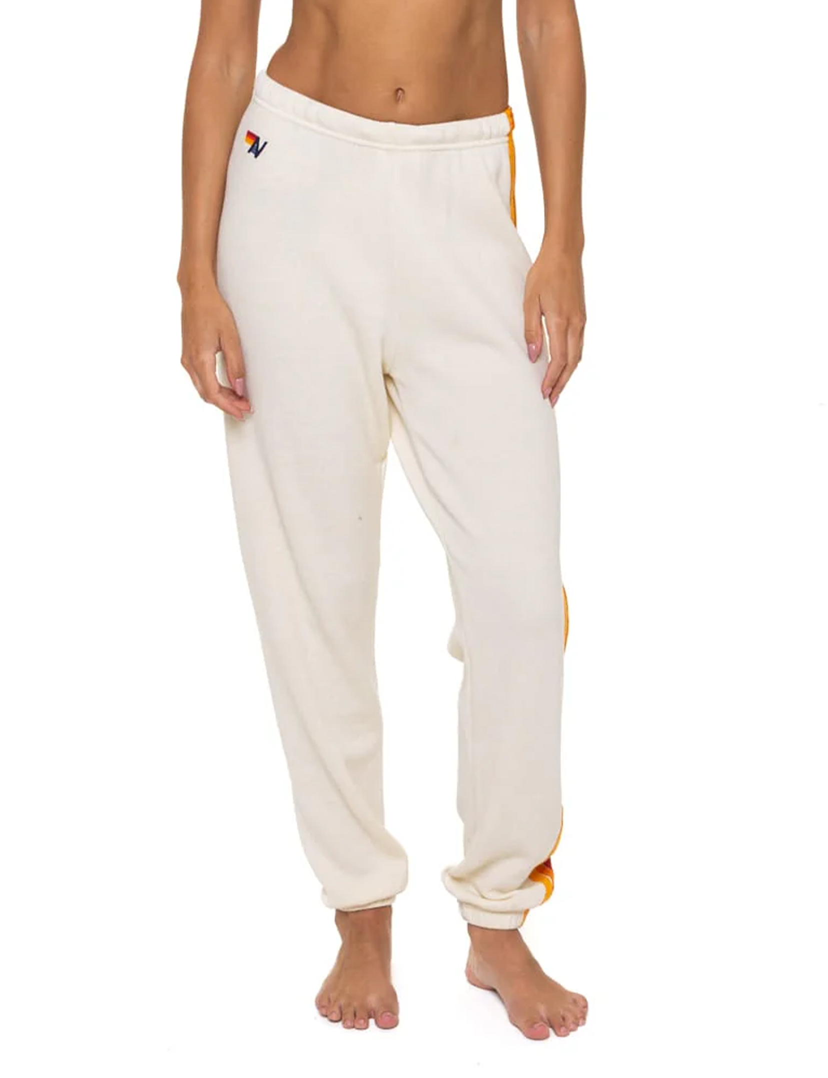 5 Stripe Sweatpants, Vintage White/Multi