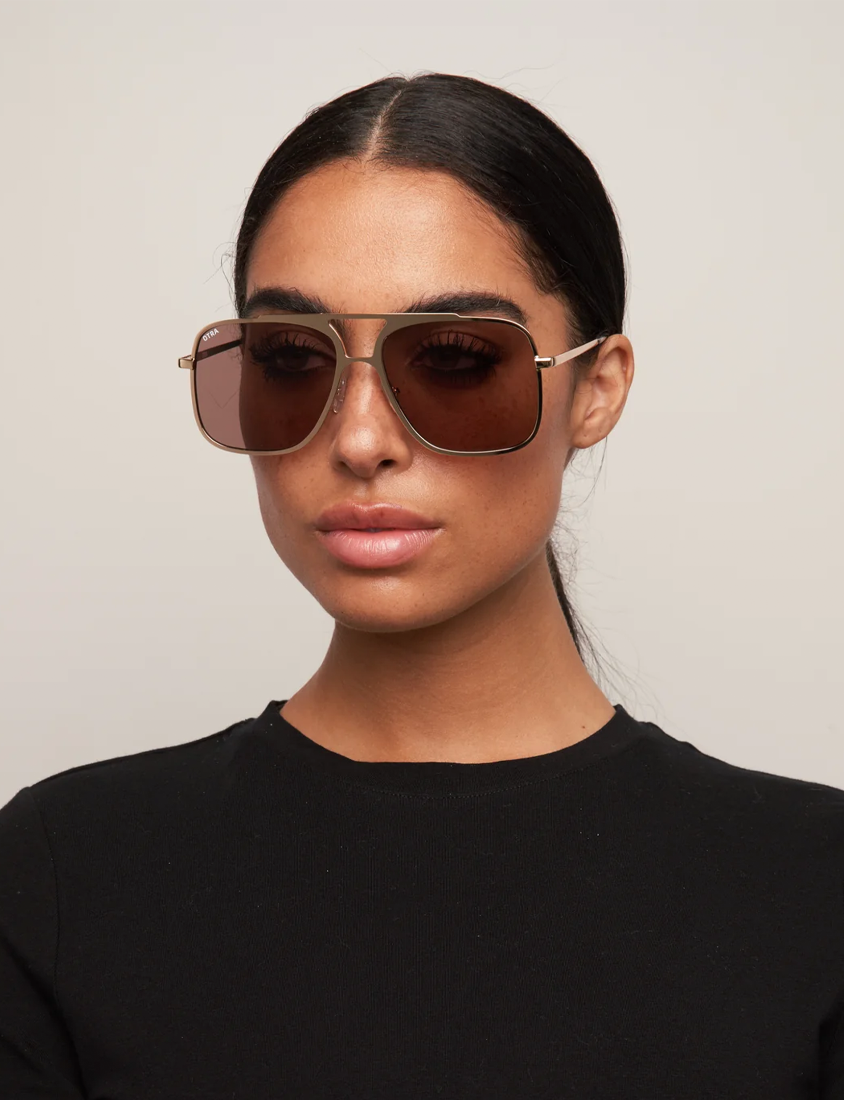Bodie Sunglasses, Gold/Brown