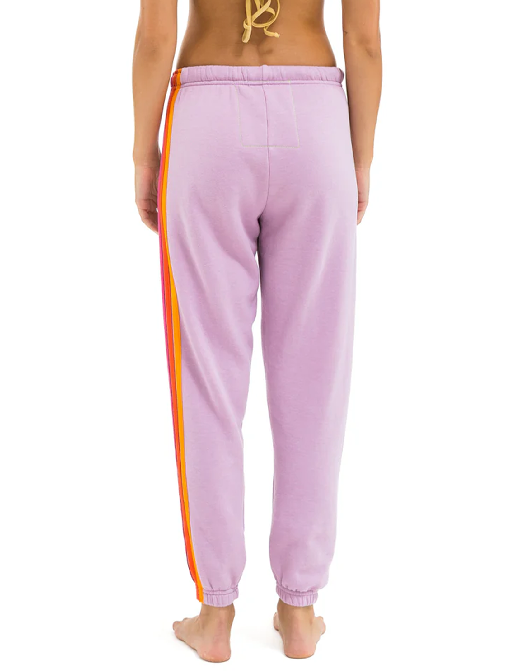 5 Stripe Sweatpants, Mauve/Magenta Orange