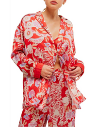 Dreamy Days Pajama Set, Flame Red