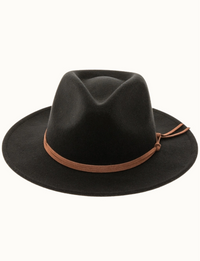Vegan Poly Wool Rancher Hat, Black