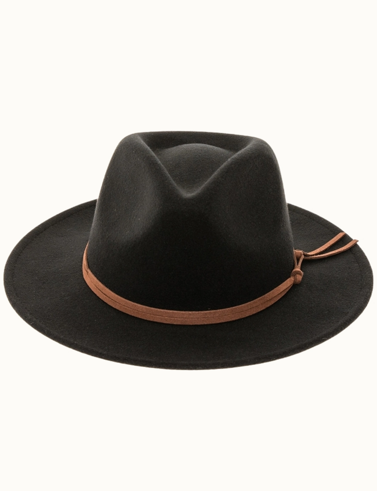 Vegan Poly Wool Rancher Hat, Black