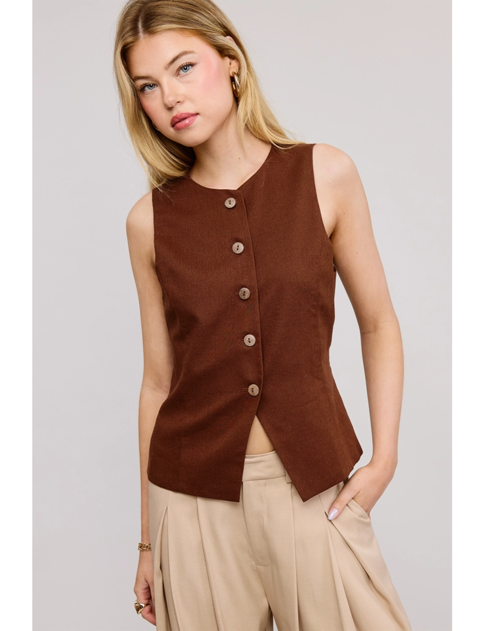 Waistcoat Vest, Wood