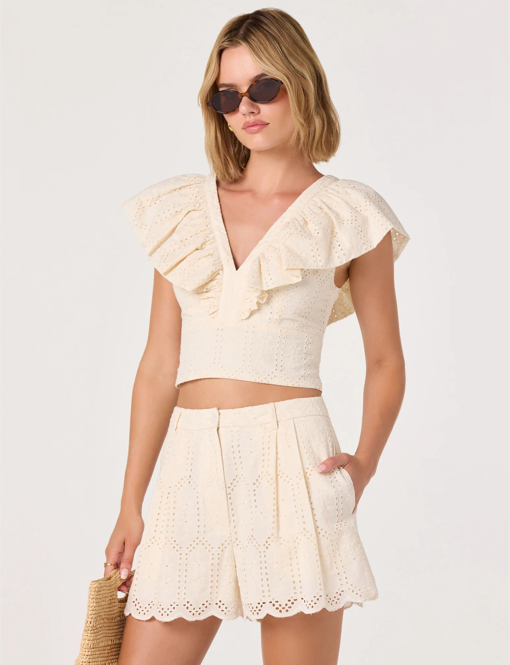 Margo Shorts, Cream