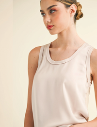 Cassidy Tank Top, Stone