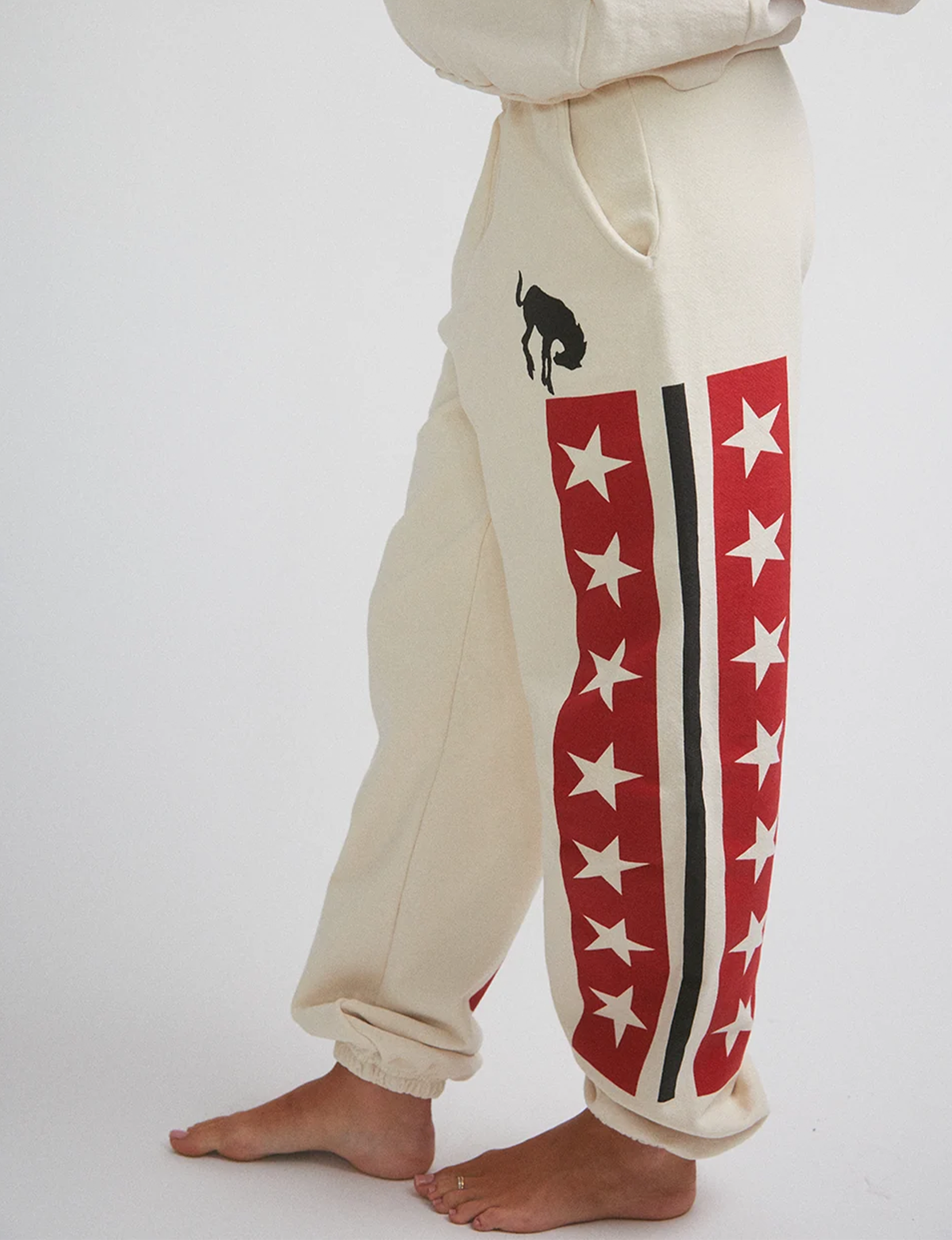 Spangled Jogger, Creme