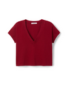 Alanis Recycled V-Neck, Maple