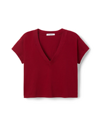 Alanis Recycled V-Neck, Maple