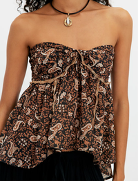 Malia Tube Top, Black/Combo
