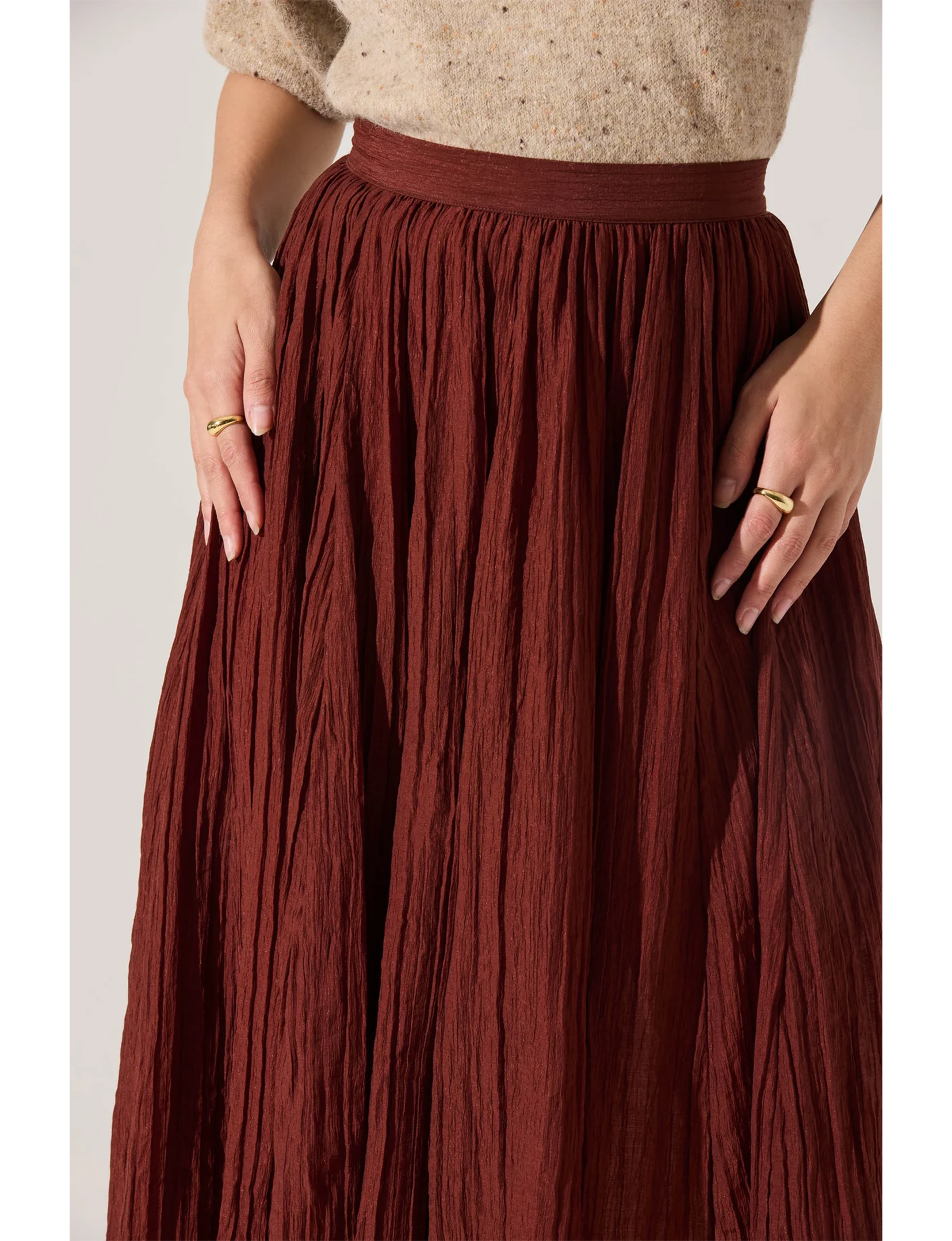 Salome Skirt, Burnt Brown