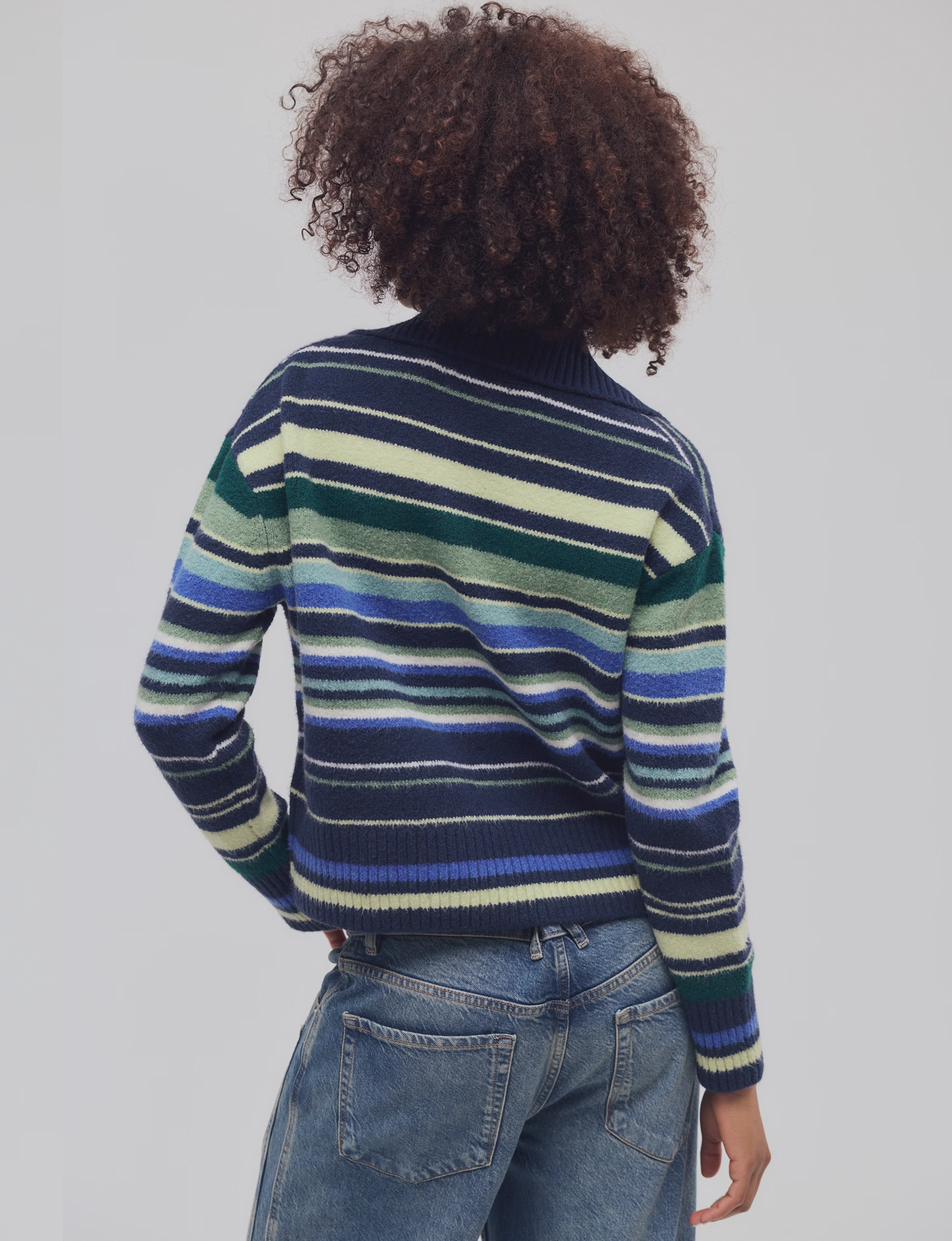 Trading Up Striped Polo, Navy/Combo