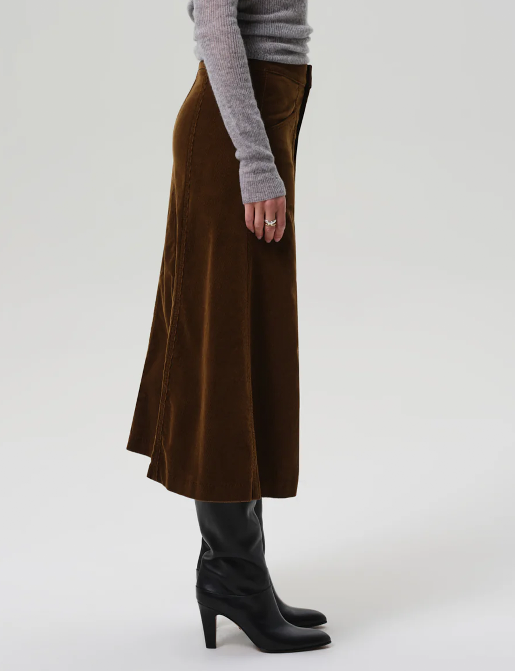 Devin A-Line Skirt, Manuka