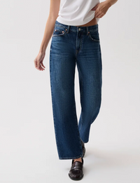 Lexi Mid Rise Bowed Jeans, Moonwave