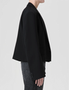 Callie Cropped Blazer, Black