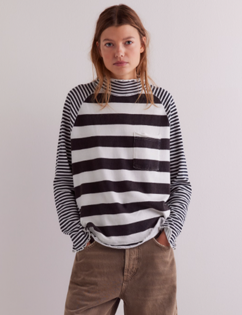 Punk Playful Tee, Black/Combo