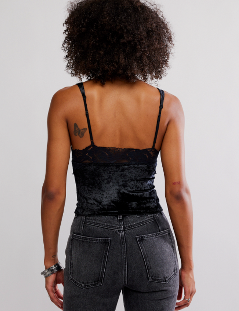 Bed of Roses Cami, Black