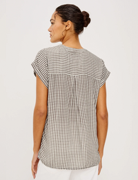 Mel Shirt, Espresso Gingham