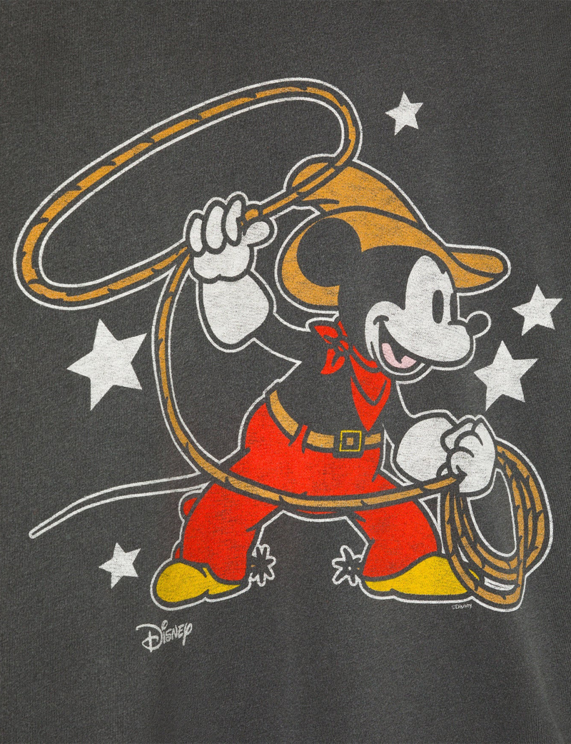 Mickey Mouse Lasso Tee, Vintage Black