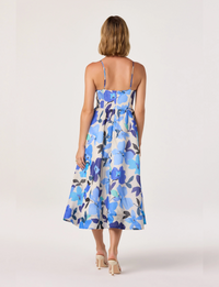 Janna Dress, Blue Floral