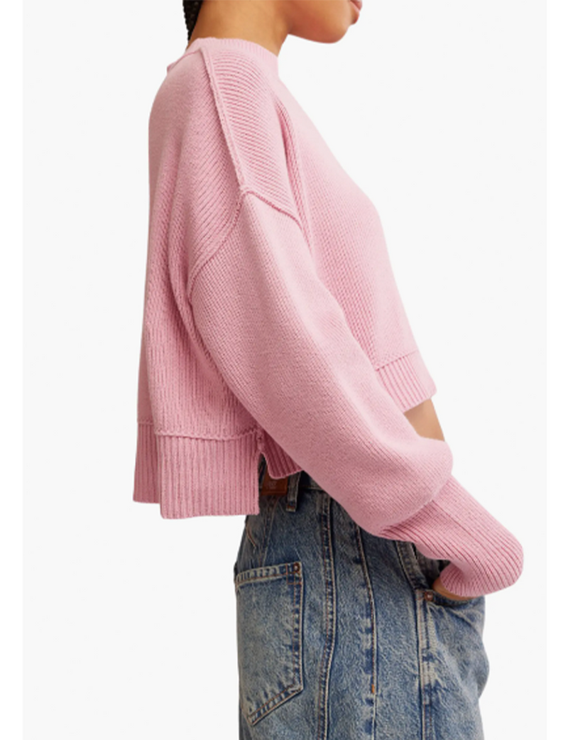 Easy Street Cropped Pullover, Lollipop