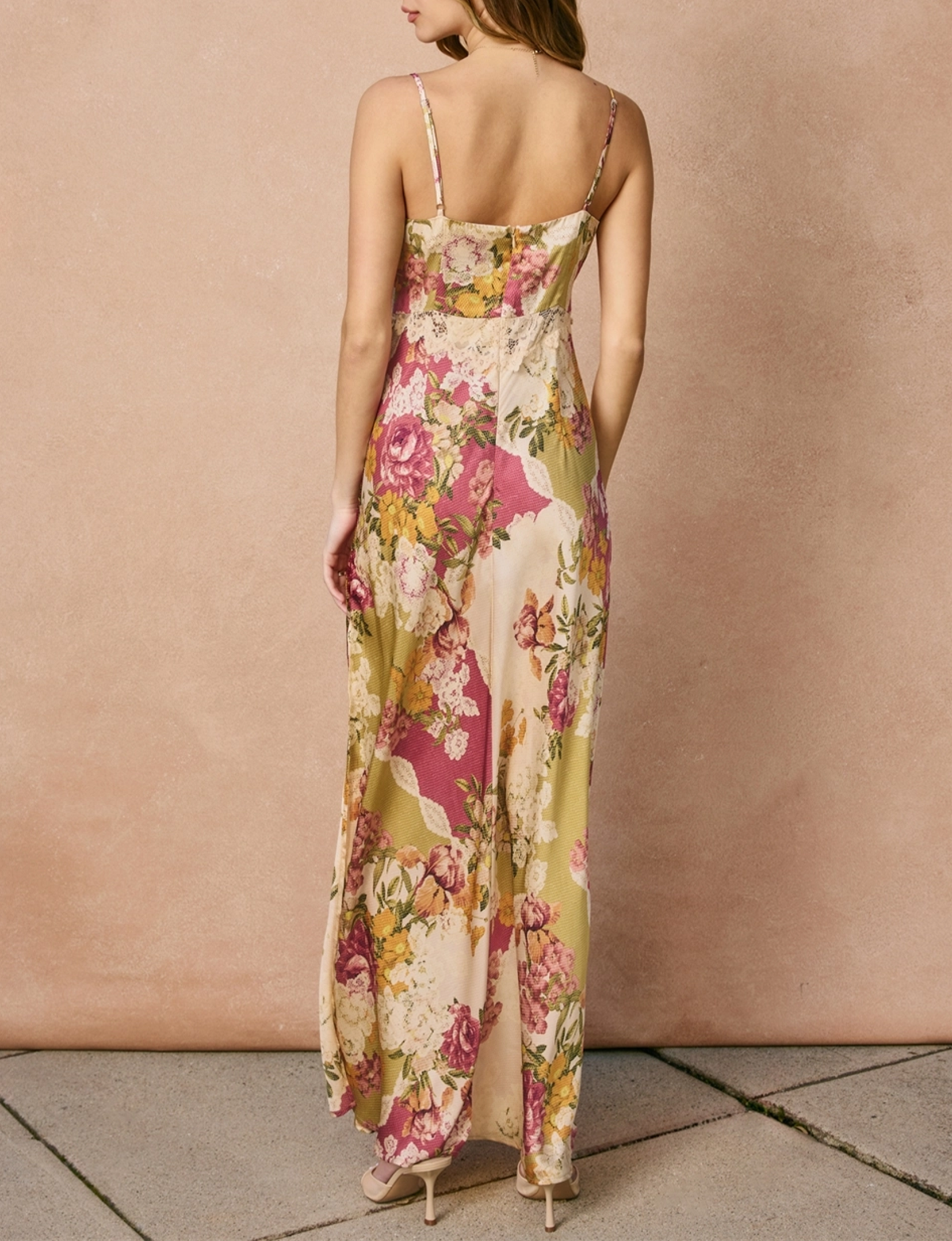 Meadow Romance Dress, Patchwork/Floral