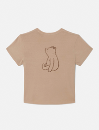 50's 'Oh Brother' Boxy Tee, Khaki