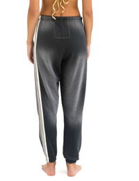 5 Stripe Women's Sweatpants, Faded Smoke