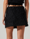 Pedrine Tweed Mini Skirt, Black