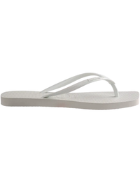 Slim Square Sandal, White