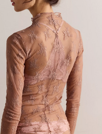 Lady Lux Layering Top, Chocolate