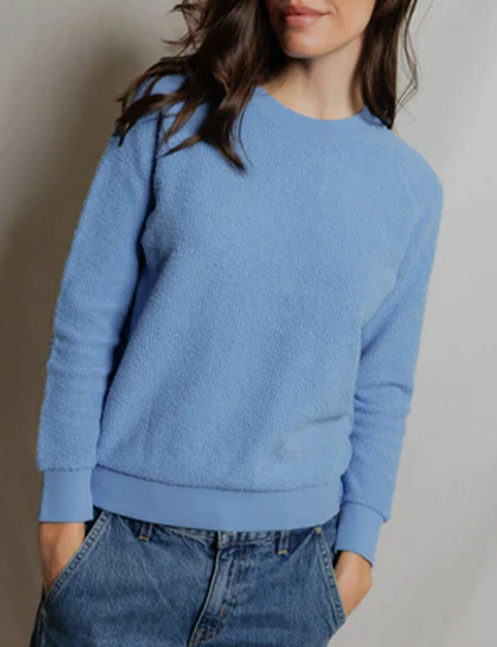 Ziggy Inside Out Sweatshirt, Pacific Blue