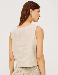 Akira Tank, Heathered Flax